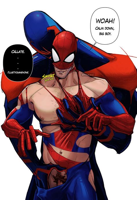 Miguel O Hara And Peter B Parker Marvel And More Drawn By P Nkmic