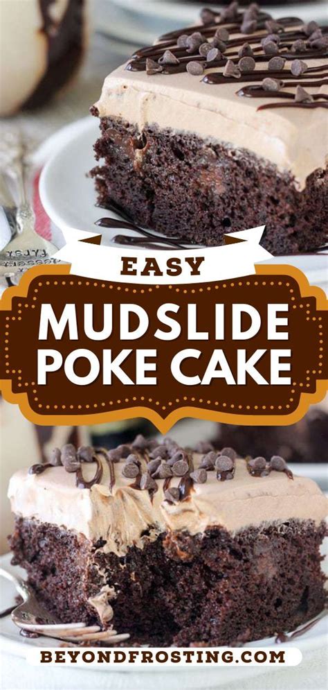 Decadent Mudslide Poke Cake