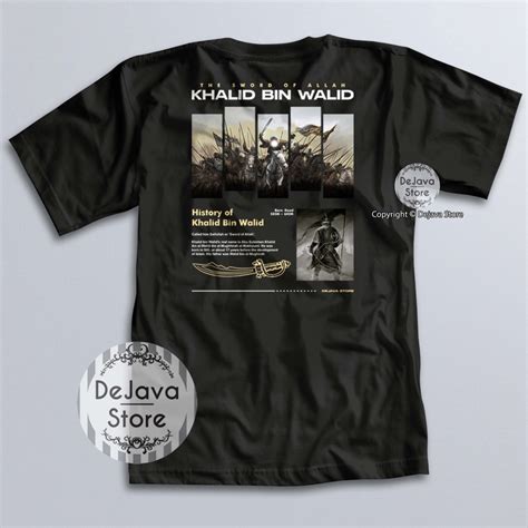 Jual Kaos Dakwah Islami Khalid Bin Walid The Sword Of Allah Sabahat