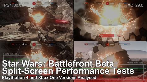 Star Wars Battlefront Split Screen PS4 Xbox One Frame Rate Test Work