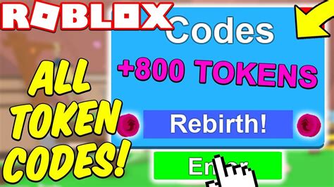 ALL REBIRTH TOKEN CODES IN MINING SIMULATOR Roblox YouTube