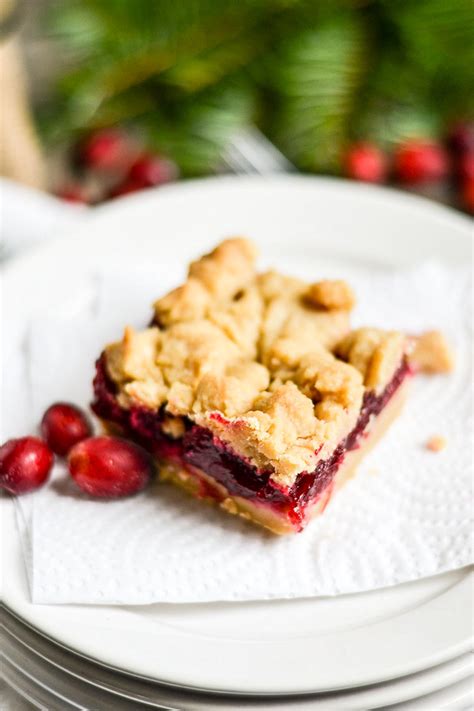 Cranberry Shortbread Bars