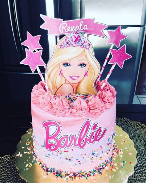 Pastel Barbie Barbie Birthday Cake Girls Barbie Birthday Party