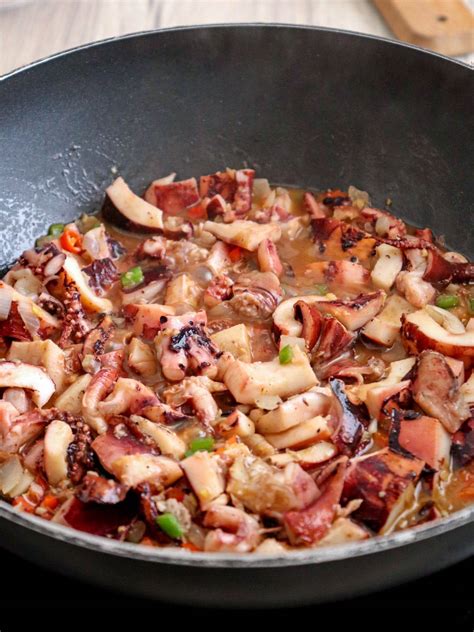 Sisig Pusit Spicy Sizzling Squid Kawaling Pinoy