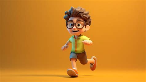 Premium AI Image | cute boy cartoon cute kid animation 3d boy character ...