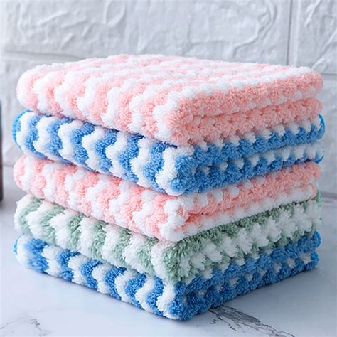 Super Absorbent Microfiber Kitchen Dish Cloth High Efficiency Tableware Crjjkoy 【新品】