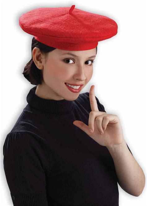 French Beret Hat Red Costume Beret Halloween Costumes 4u Accessories