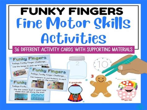 Funky Fingers Fine Motor Skills Challenges And Support Materials