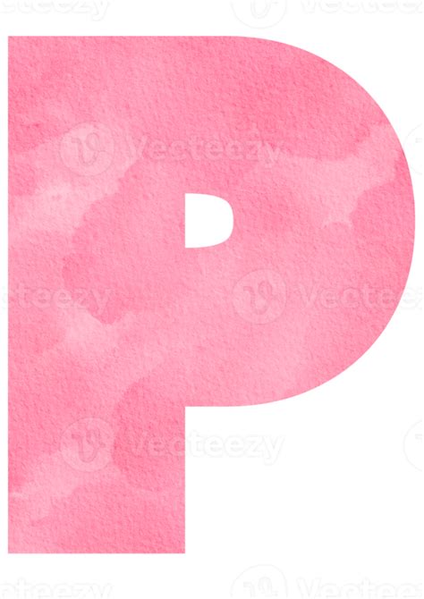 Letter P Pink