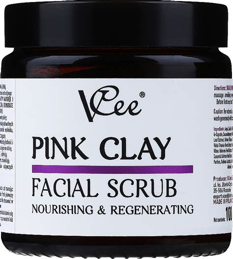 Gommage à l argile rose pour visage VCee Pink Clay Facial Scrub