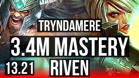 Trynda Vs Riven Top 34m Mastery 6 Solo Kills 826 400 Games