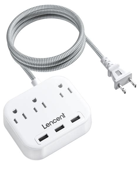 Lencent Power Strip With Ac Outlets Usb Prong To Prong 57 Off