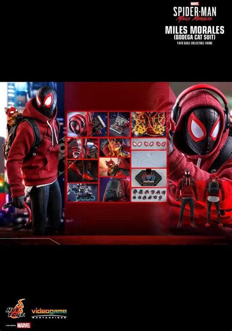 Figure Hot Toys VGM Marvel S Spider Man Miles Morales Miles Morales Bodega Cat Suit