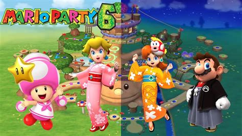 Mario Party 6 Toadette Vs Peach Vs Daisy Vs Mario Towering Treetop