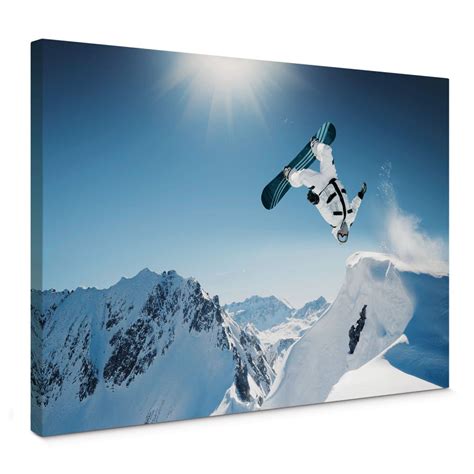 Wandbild Snowboard Sportbild Mit Snowboarder Wall Art De