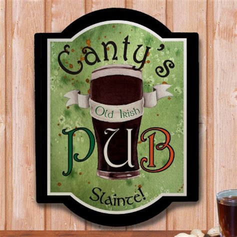 Personalized Old Irish Pub Wall Sign Ts Happen Here Personalized Wall Sign Irish Pub