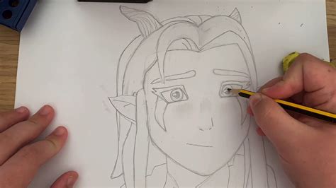 Drawing Rayla From The Dragon Prince Youtube