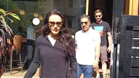 Punjab Kings co-owner Preity Zinta nails casual look as steps out for lunch