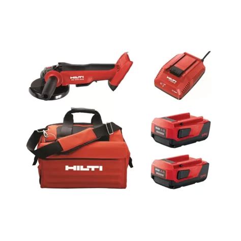 Hilti AG 500 22 Volt Cordless Brushless 5 In Angle Grinder Kit With 2