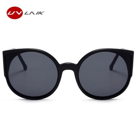 Uvlaik Cat Eye Sunglasses Women Brand Designer Fashion Coating Mirror