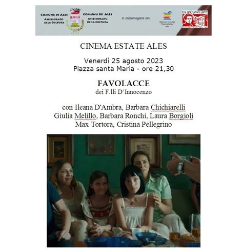 Ales Prosegue La Rassegna Cinematografica Il Agosto Favolacce