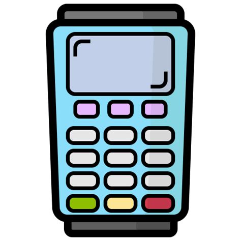 card machine generic outline color icon