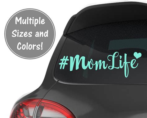 Mom Life Car Decal Car Decals For Women Car Window Decal For Etsy