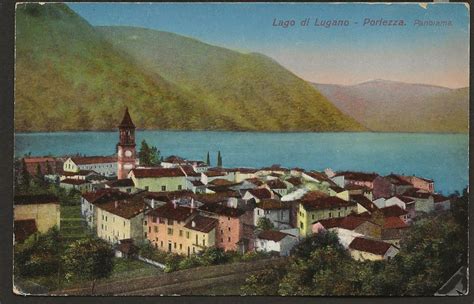 PORLEZZA Lago Di Lugano Uralte Karte Von 1913 CARTA RARA Kaufen