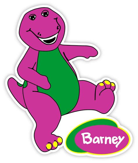 Barney Sticker Decal 4 X 5 Sports And Outdoors