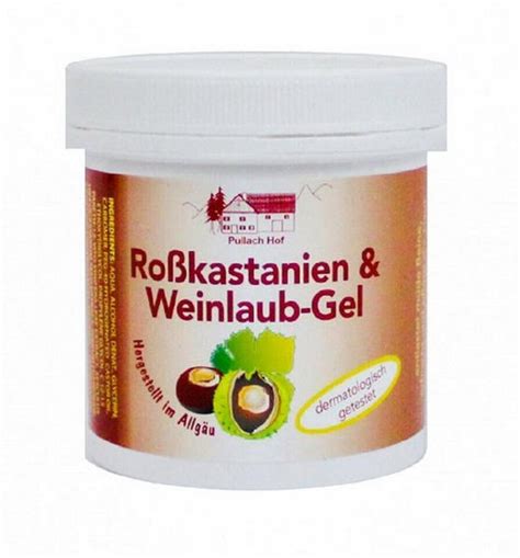 Vom Pullach Hof K Rpercreme Rosskastanien Weinlaub Gel Ml