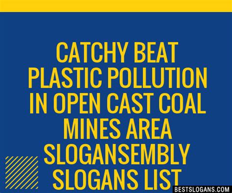 Catchy Beat Plastic Pollution In Open Cast Coal Mines Area Embly