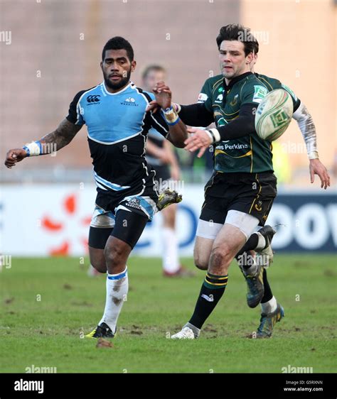 Glasgow Warriors Niko Matawula And Northampton Saints Ben Foden Right