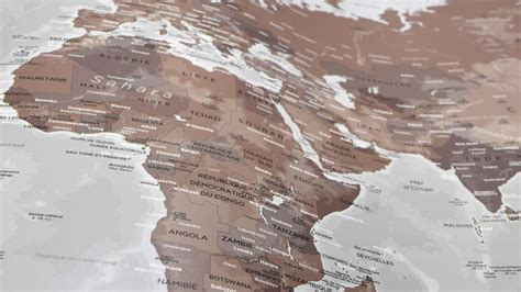 Mappemonde Poster - Carte du monde Affiche - World Map