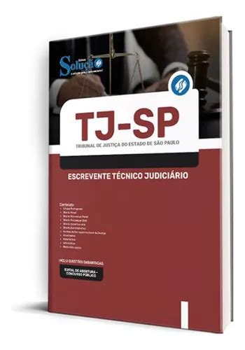 Apostila Tj Sp Escrevente T Cnico Judici Rio De Professores