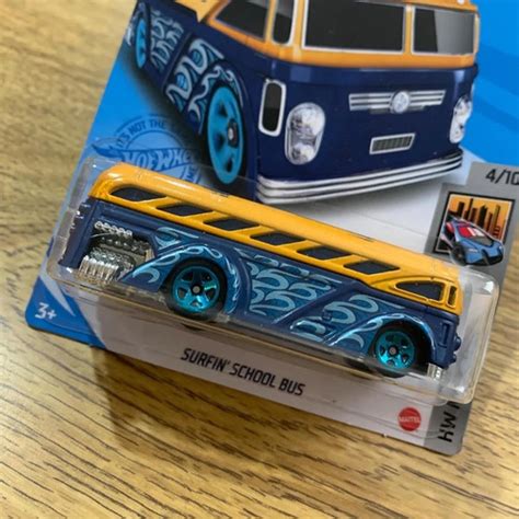 Miniatura Hot Wheels Surfin School Bus Grx82 2021 55 MercadoLivre