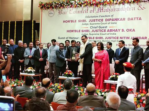 Live Law On Twitter Supreme Court Judge Justice Abhay Oka Felicitates