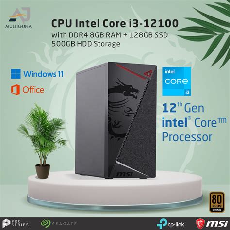 Jual Cpu Pc Komputer Intel Core I Gen Ram Gb Ssd Rakitan