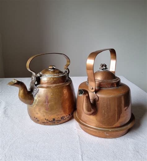 Vintage Swedish SKULTUNA Copper Tea Pot Kettle Handmade Tea Coffee Pot