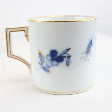 Bilder Zu Meissen Kaffeetasse Mit Unterteller Blaue Blume Mit