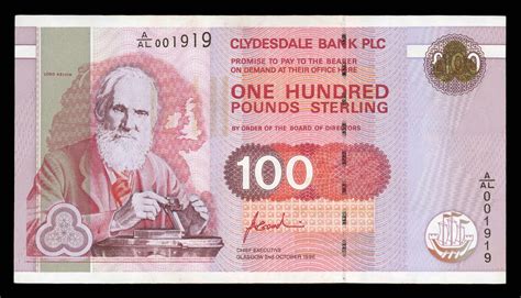 Clydesdale Bank 100 Pound Note 1996|World Banknotes & Coins Pictures ...