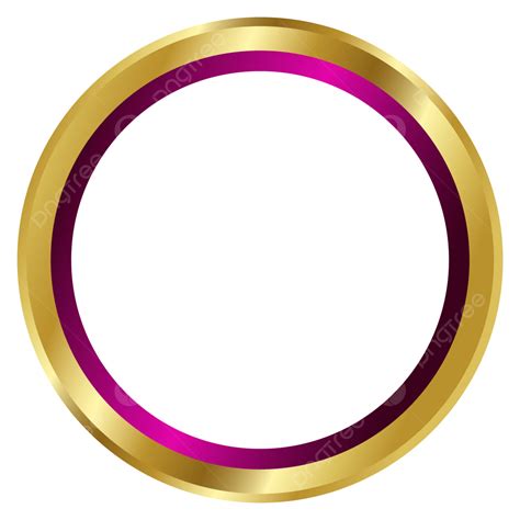 Golden Circle Frame Border Clipart Vector Circle Frame Border Png