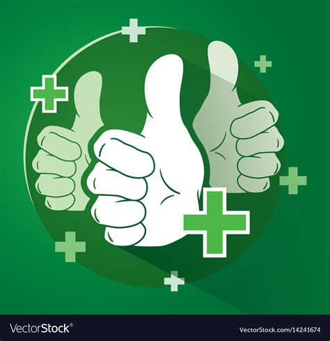 Adding Likes With Thumbs Up Royalty Free Vector Image