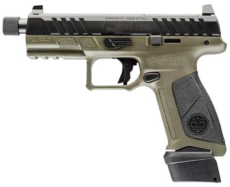 Beretta Usa Jaxa1f921tac Apx A1 Tactical 9mm Luger 211 480″ Black