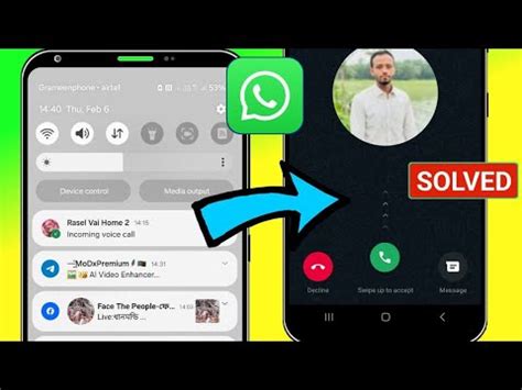 Как исправить входящий звонок WhatsApp, который не отображается на ...