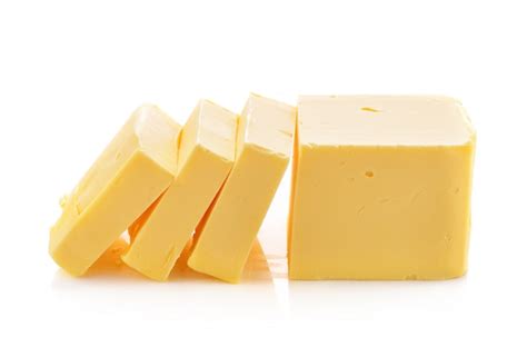 premium photo butter  white background