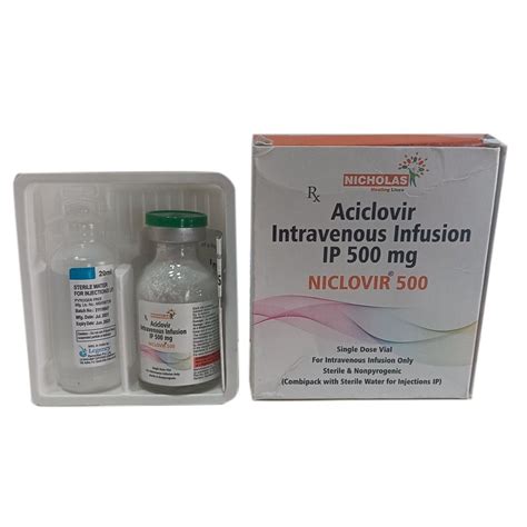 500mg Aciclovir Intravenous Infusion IP For Hospital At Rs 200 Piece