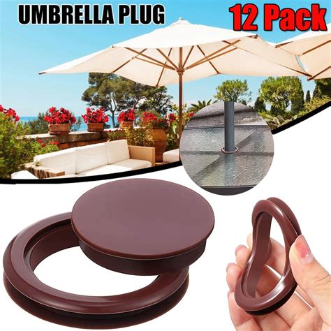 Elbourn Inch Patio Table Umbrella Hole Ring With Cap Set Silicone