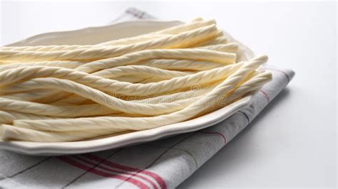 closeup  turkish cheese burgu peynir   bowl stock video video