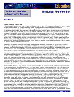 Fillable Online Genesismission Jpl Nasa The Nuclear Fire Of The Sun