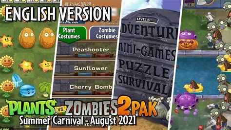 Pvz 2 Goty Pak Summer Carnival Full English Translation And New